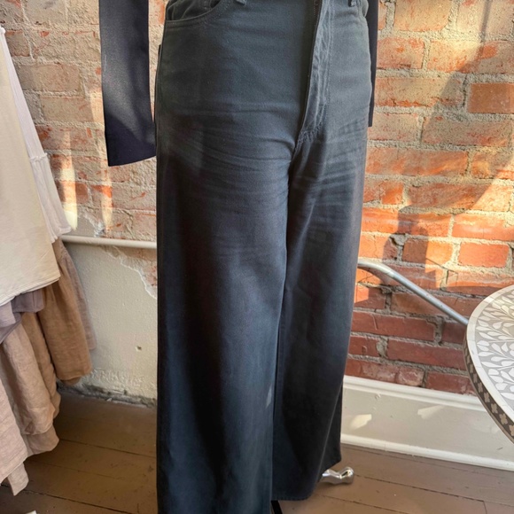 Ozma Mara Wide Leg Jean Black Tencel Bull Denim SIZE 26 ORIGINAL 218 - Picture 4 of 6